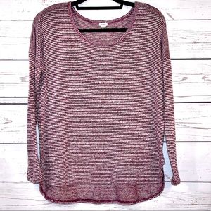 Garage Maroon & White Lightweight Sweater SizeM 🧶
